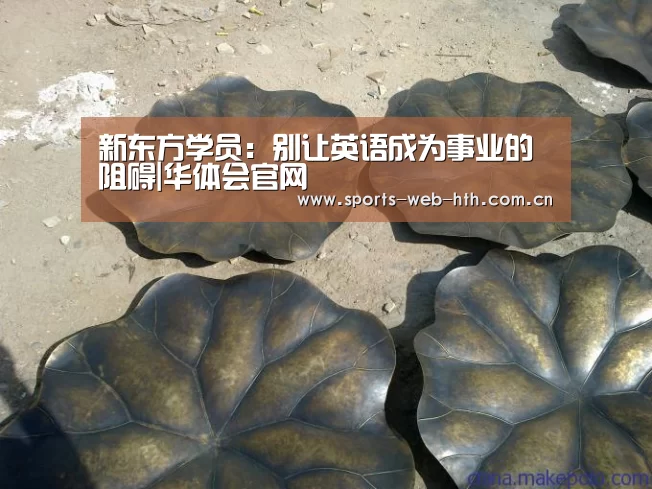 新东方学员:别让英语成为事业的阻碍|华体会官网(图3) 华体会官网